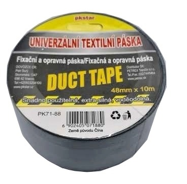 Lepiaca páska textilná-strieborná 48mm x 10m PK71-88 