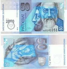 50 Korún 1993 Slovensko UNC Bimilenium