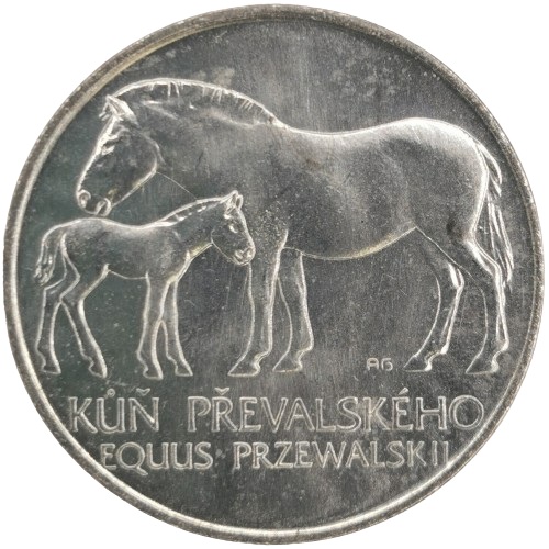 50 Korún 1987 Československo BK, Kôň Przewalského (variant)