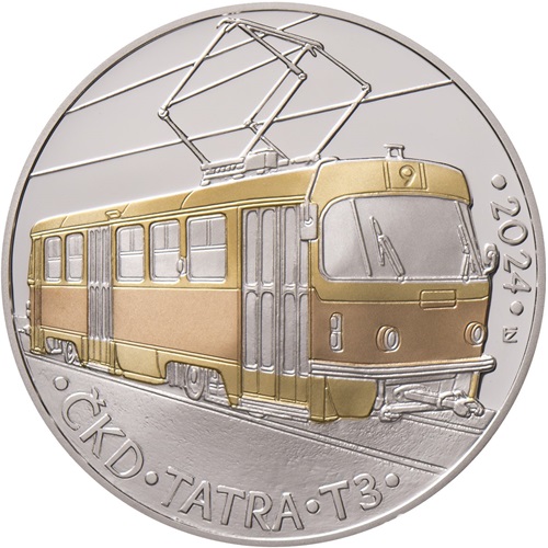 500 korún 2024 Česko BK Tramvaj ČKD Tatra T3