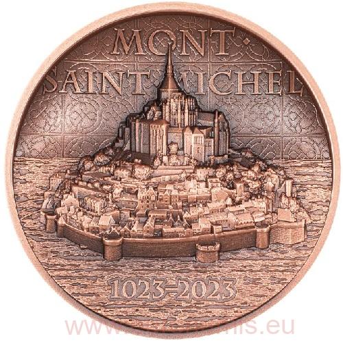 Dollar 2023 Cook Islands BU Ultra High Relief Antiqued 50g Cu Mont-Saint-Michel