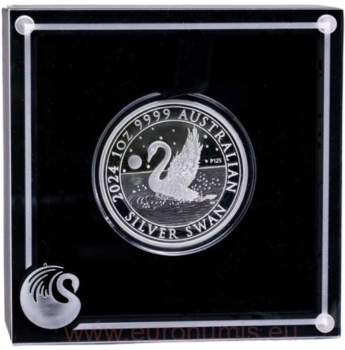 Dollar 2024 Austrália PROOF 1 Oz Ag, Australian Swan 