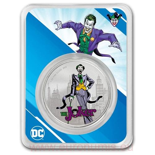 5 Dollars 2024 Samoa BU karta farbená 1 Oz Ag, DC Comics The Joker