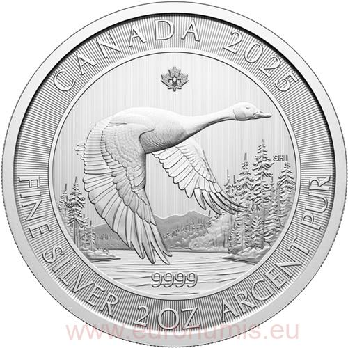 10 Dollars 2025 Kanada BU 2 Oz Ag, Goose