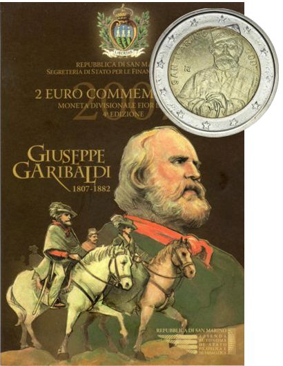 2 euro 2007 San Marino cc.BU, Giuseppe Garibaldi