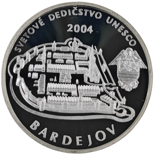 200 korún 2004 Slovensko PROOF, Bardejov 