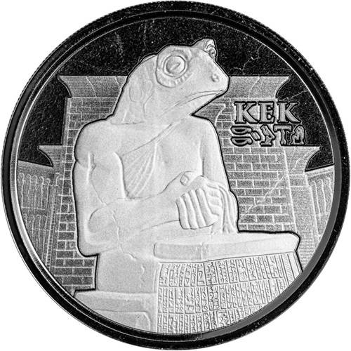 1000 Francs CFA 2022 Čad PROOF like 1 Oz  Ag, Egyptian Relics - KEK