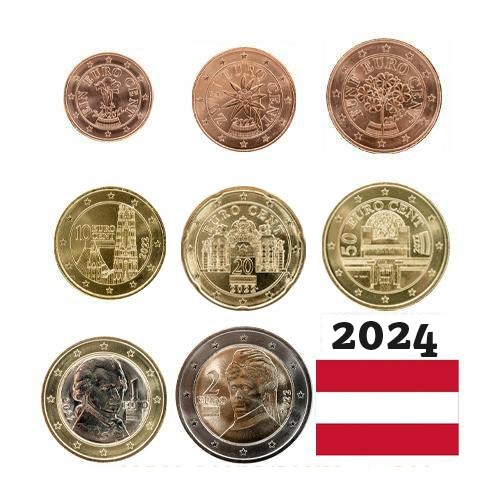 SET 2024 Rakúsko UNC (3,88€) 