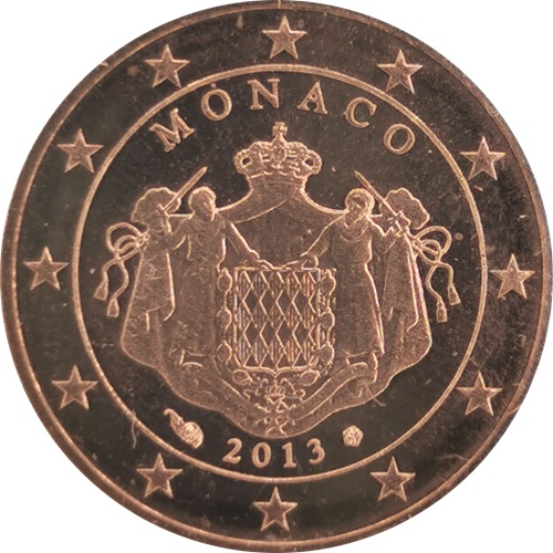 2 cent 2013 Monako ob.UNC