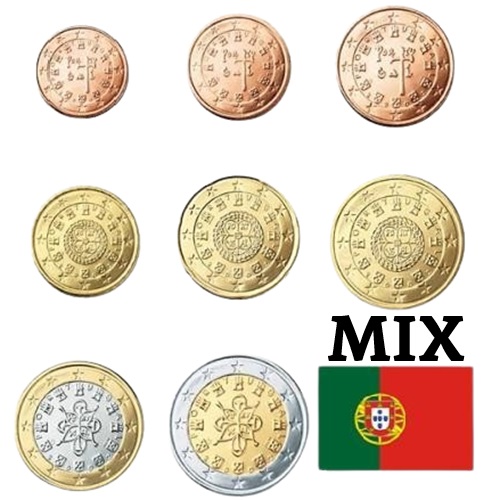 SET mix rokov Portugalsko UNC (3,88€)