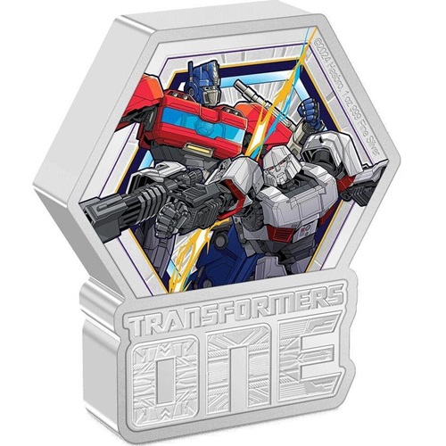 2 Dollars 2024 Niue PROOF farbená 1 Oz Ag, Transformers One