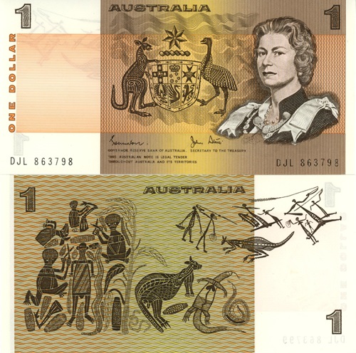 1 Dollar 1983 Austrália UNC séria DJL