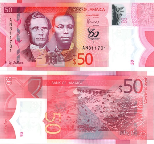 50 Dollars 2022 Jamajka UNC séria AN