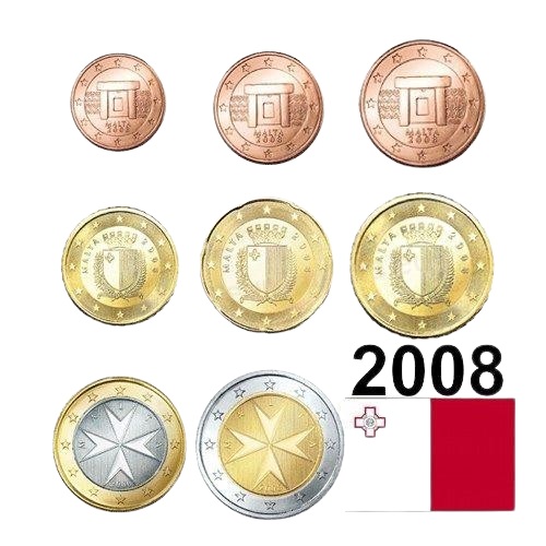 SET 2008 Malta UNC (3,88€)