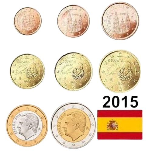 SET 2015 Španielsko UNC (3,88€)