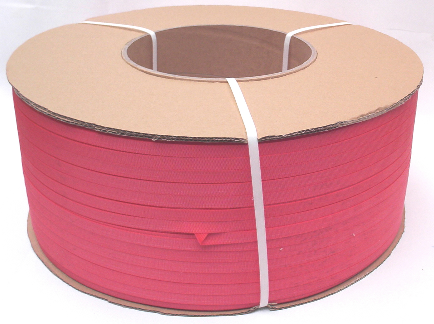 viazacia páska 12055Č PP 12x0,55mm 3000m 140daN červená dutinka 200 mm 