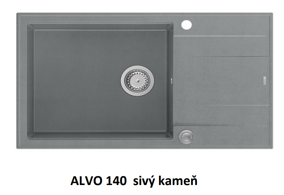 DRE ALV QUADRON ALVO 140 sivý kameň