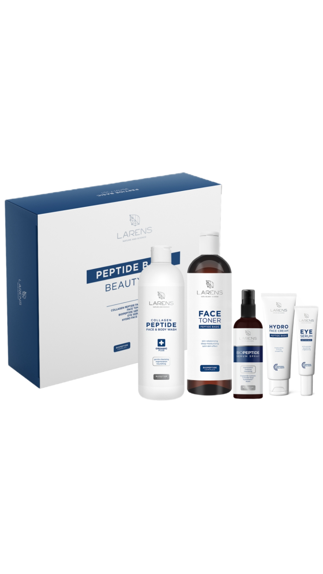 LARENS PEPTIDE BASIC Beauty Set - 5 základných produktov od značky LARENS