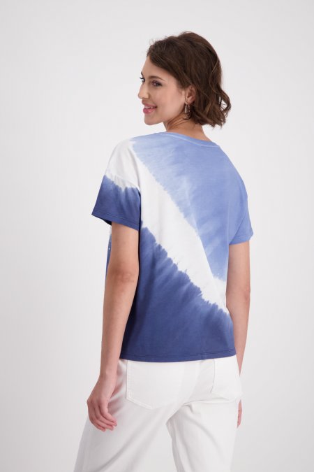Tričko modrá-vzor Monari