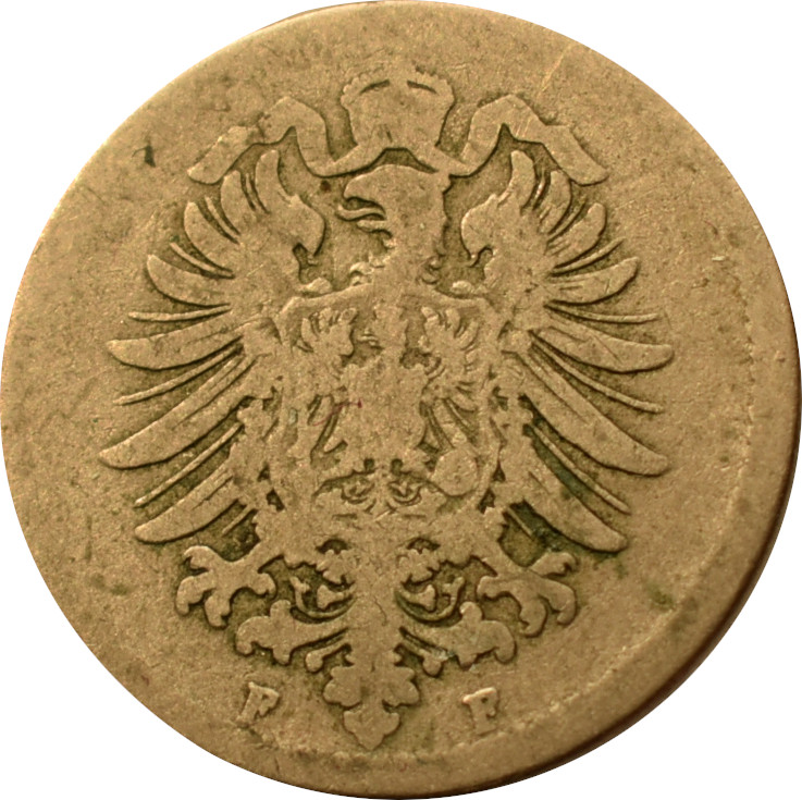 Nemecko - Nemecká ríša 10 Pfennig 1876 F