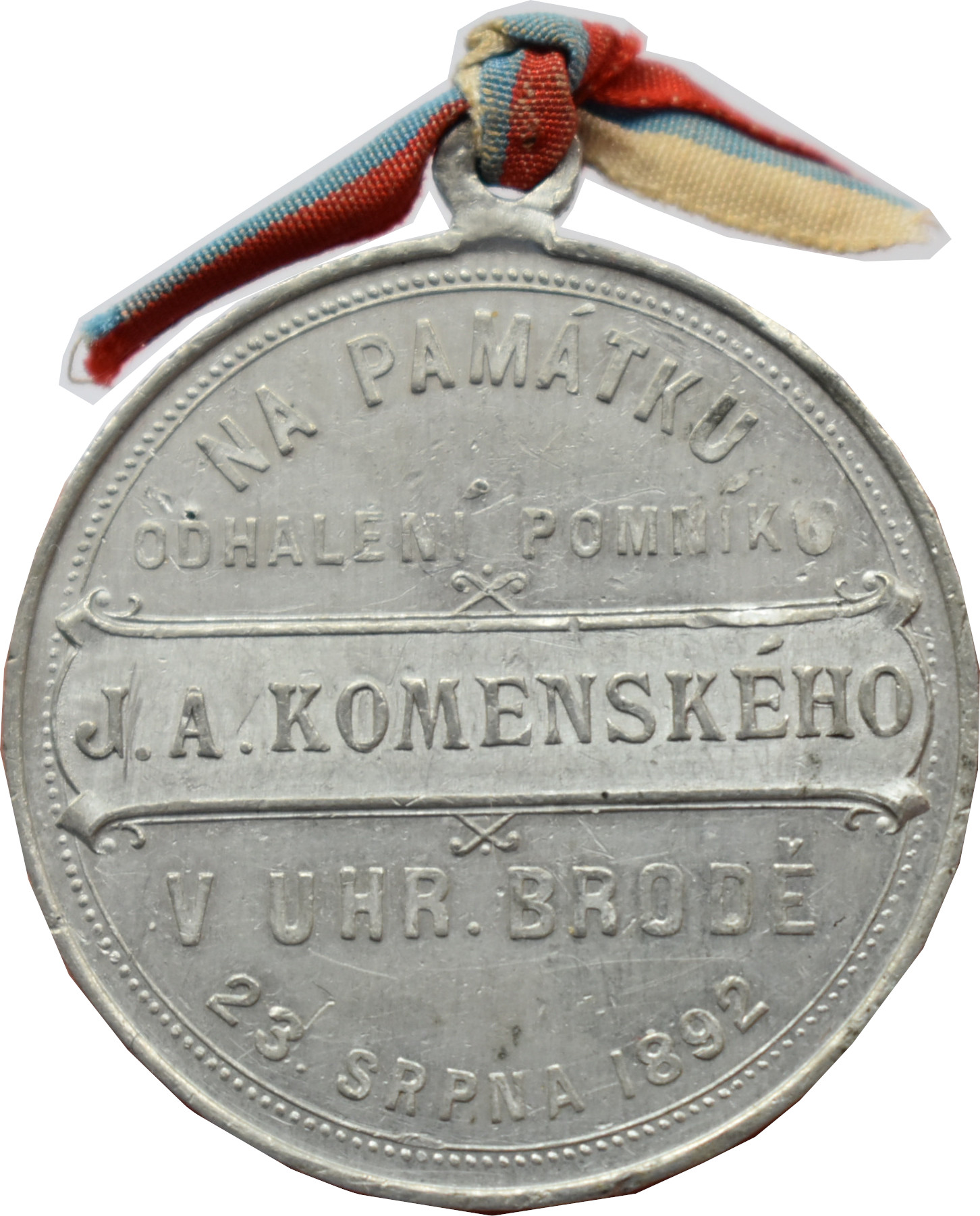 R.U. medaila 1892 J.A.Komenský