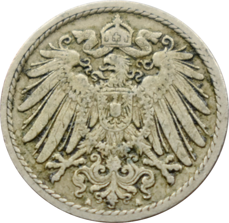 Nemecko - Nemecká ríša 5 Pfennig 1894 A