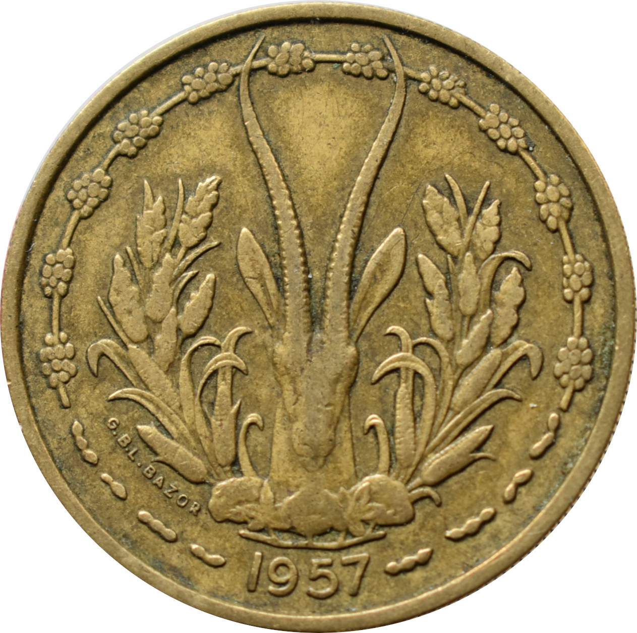 Francúzska západná Afrika 25 Francs 1957