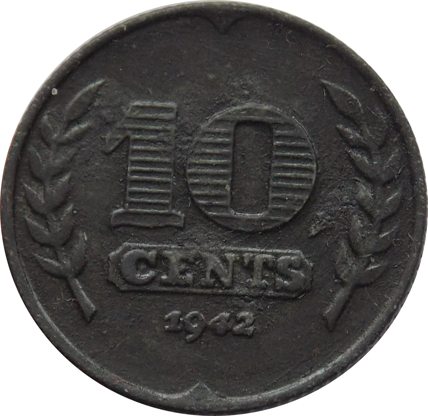 Holandsko 10 Cents 1942