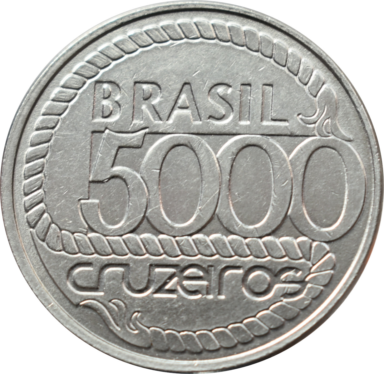 Brazília 5000 Cruzeiros 1992