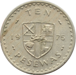 Ghana 10 Pesewas 1975