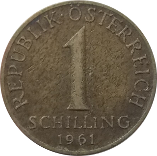 Rakúsko 1 Schilling 1961