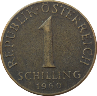 Rakúsko 1 Schilling 1960
