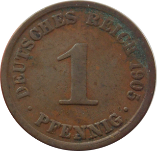 Nemecko - Nemecká ríša 1 Pfennig 1905 A