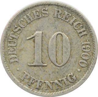 Nemecko - Nemecká ríša 10 Pfennig 1900 A