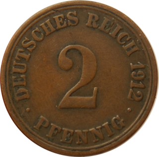 Nemecko - Nemecká ríša 2 Pfennig 1912 A