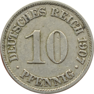 Nemecko - Nemecká ríša 10 Pfennig 1907 A