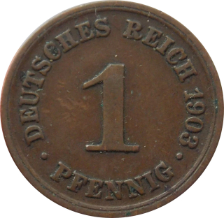 Nemecko - Nemecká ríša 1 Pfennig 1903 D
