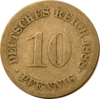 Nemecko - Nemecká ríša 10 Pfennig 1888 F