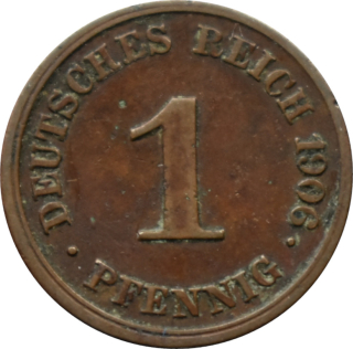 Nemecko - Nemecká ríša 1 Pfennig 1906 J