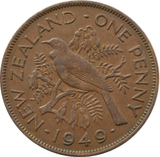 Nový Zéland 1 Penny 1949