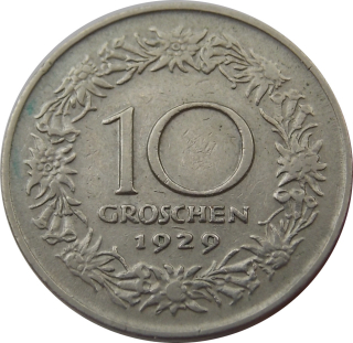 Rakúsko 10 Groschen 1929
