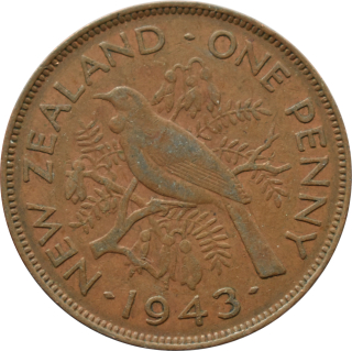 Nový Zéland 1 Penny 1943