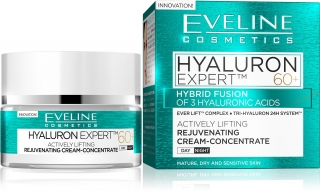 Eveline HYALURON EXPERT 60+ liftingový omladzujúci krém 50 ML