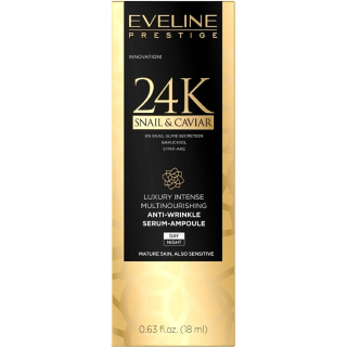 Eveline 24K Snail & Caviar sérum s extraktom zo slimáka 18 ml