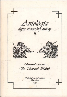 Antológia dejín slovenskej osvety II./ brož /