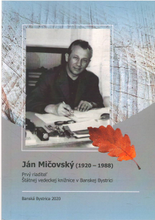 Ján Mičovský 1920-1988 /br/