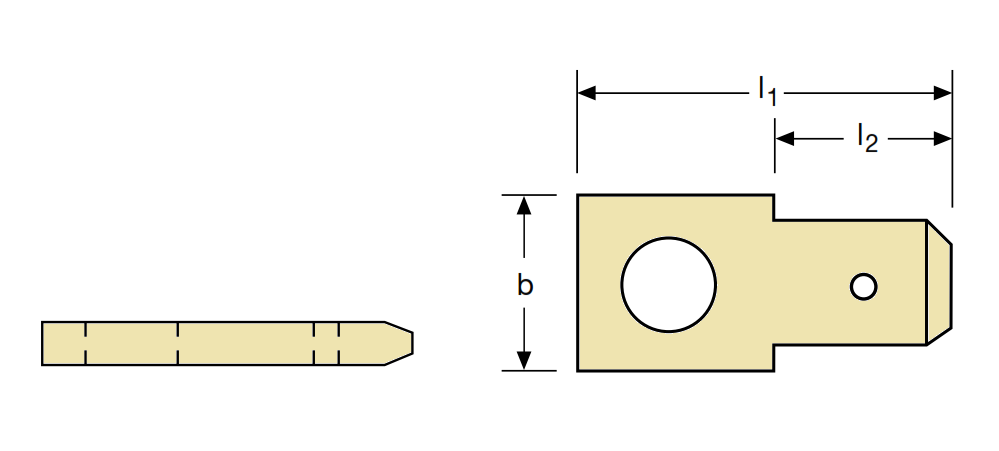 MKPA 6,3x0,8 mm / M3 mm