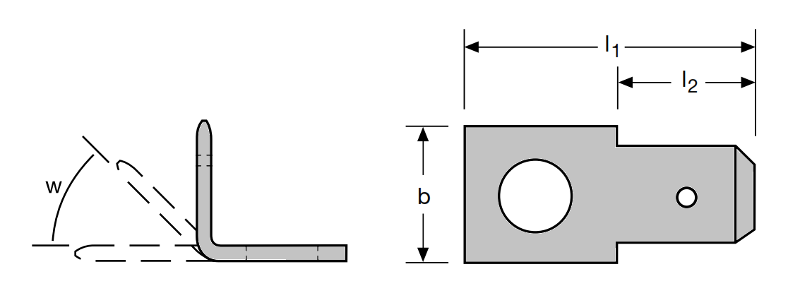 MKPC 2,8x0,8 mm / M3 mm Sn