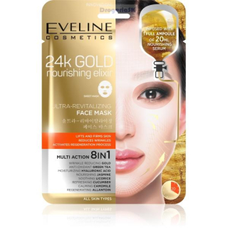 EVELINE - SHEET- maska 24kGOLD 8v1 revitalizačná