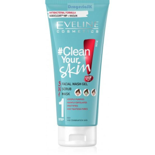 EVELINE - CLEAN YOUR SKIN - 3v1 gel - 200ml K1